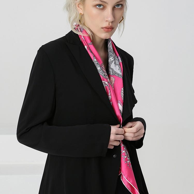 Fuschia zīda šalle Fuschia Silk Scarf