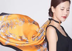 Digitālā druka uz zīda auduma Pielāgota digitālā druka 100% zīds šalli