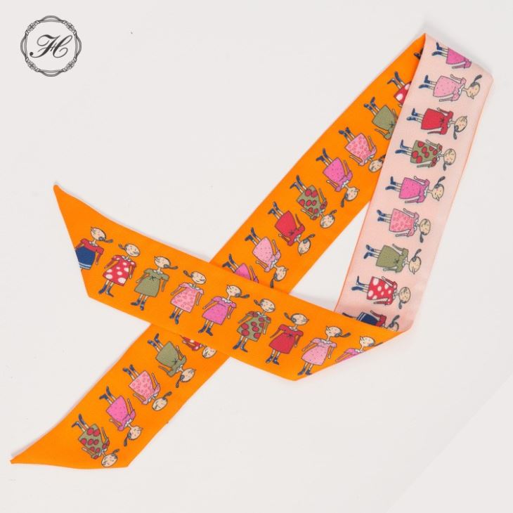 Narrow Silk Scarves