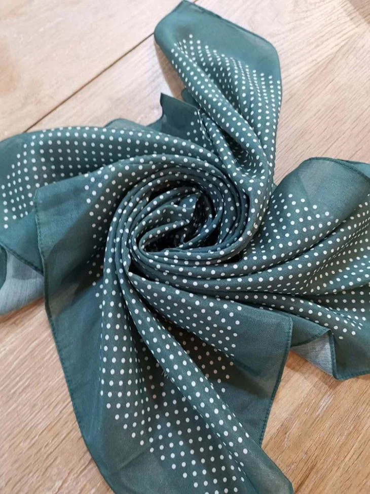 Silk Cotton Handkerchief Scarf