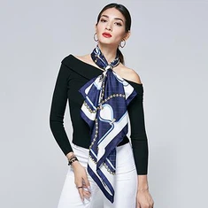 vilnas šalli sievietem Ķīna Screen Printing Silk šalle