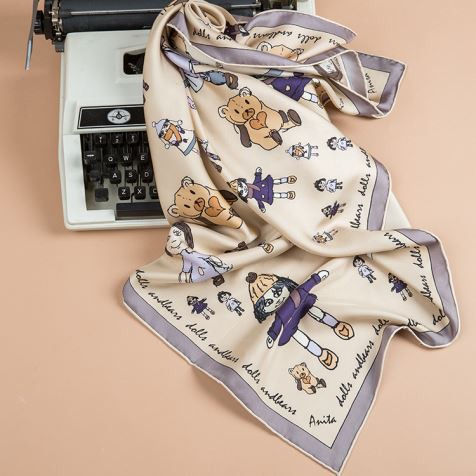 Pašu dizaina zīda šalle sievietēm