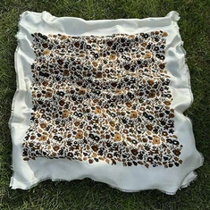 Personalizēta zīda sarža kāzu šalle